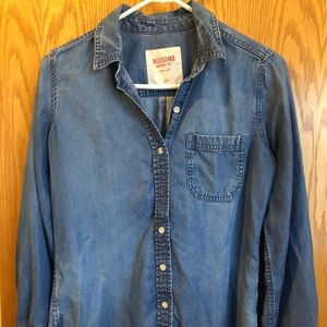 Mossimo Denim button down top